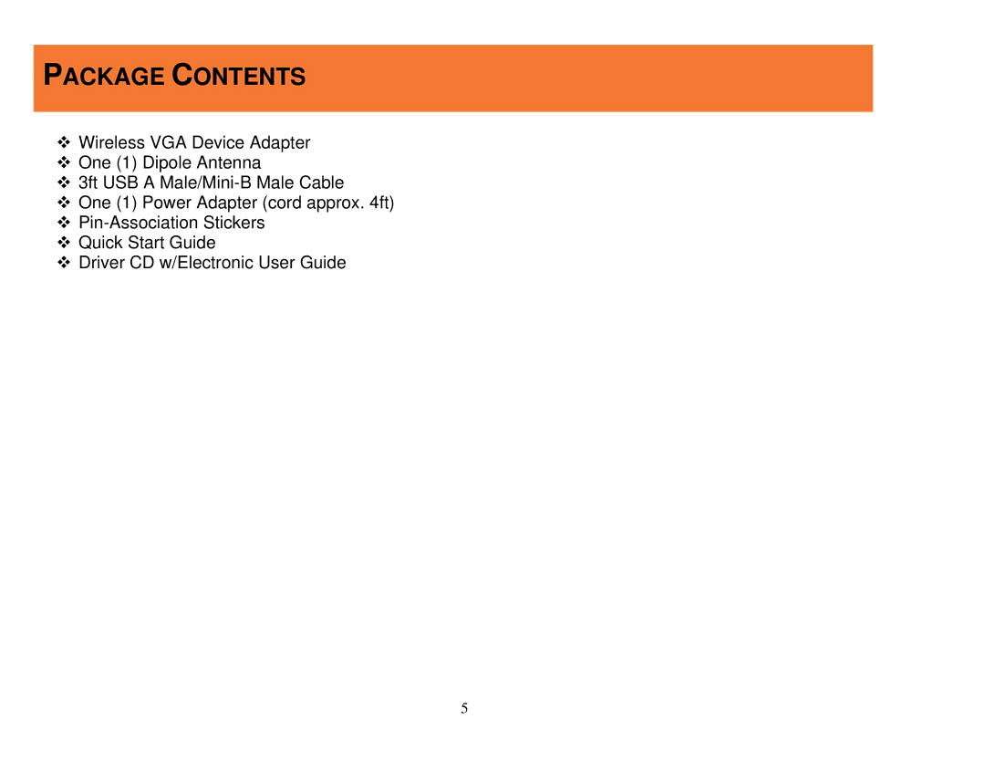 Cables to Go 29573 manual Package Contents 