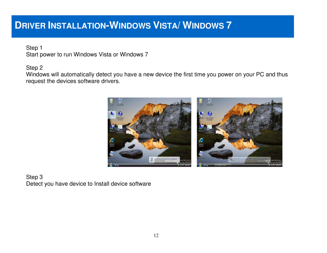 Cables to Go 29970 manual Driver INSTALLATION-WINDOWS VISTA/ Windows 