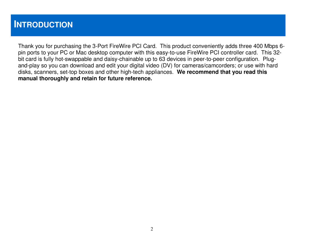 Cables to Go 29970 manual Introduction 