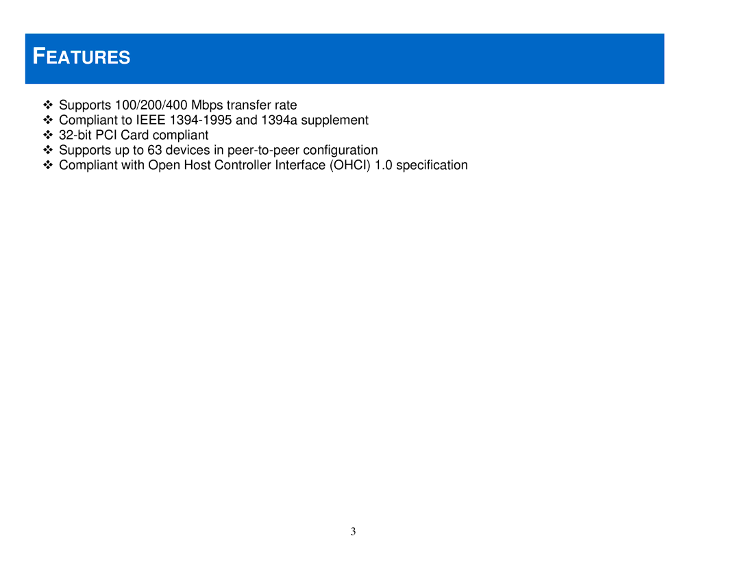 Cables to Go 29970 manual Features 