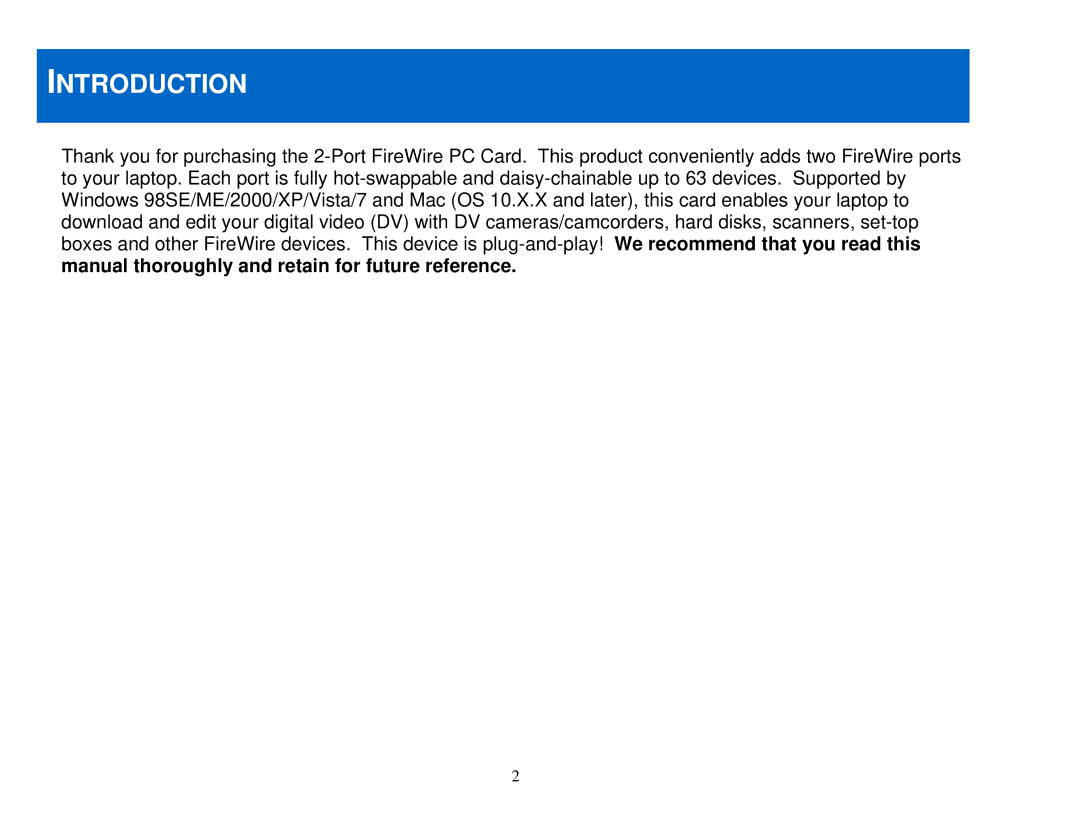 Cables to Go 29972 manual Introduction 