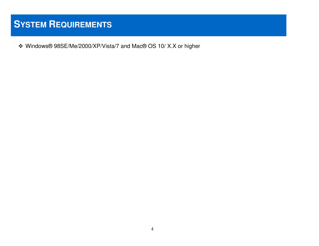 Cables to Go 29972 manual System Requirements 