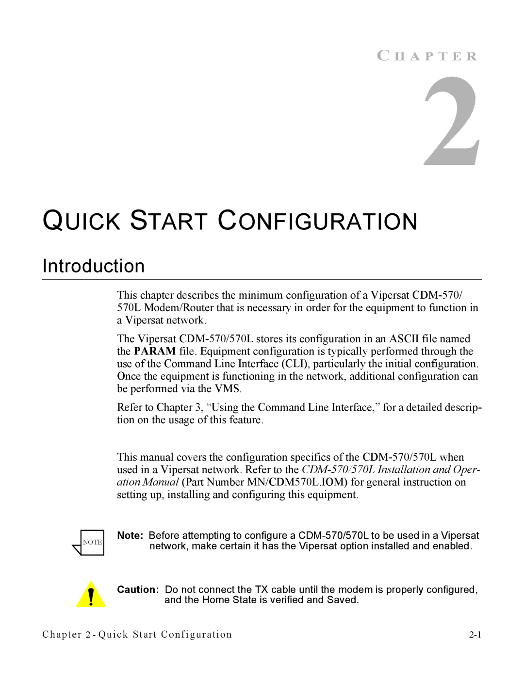 Cables to Go CDM-570L manual Quick Start Configuration, Introduction 