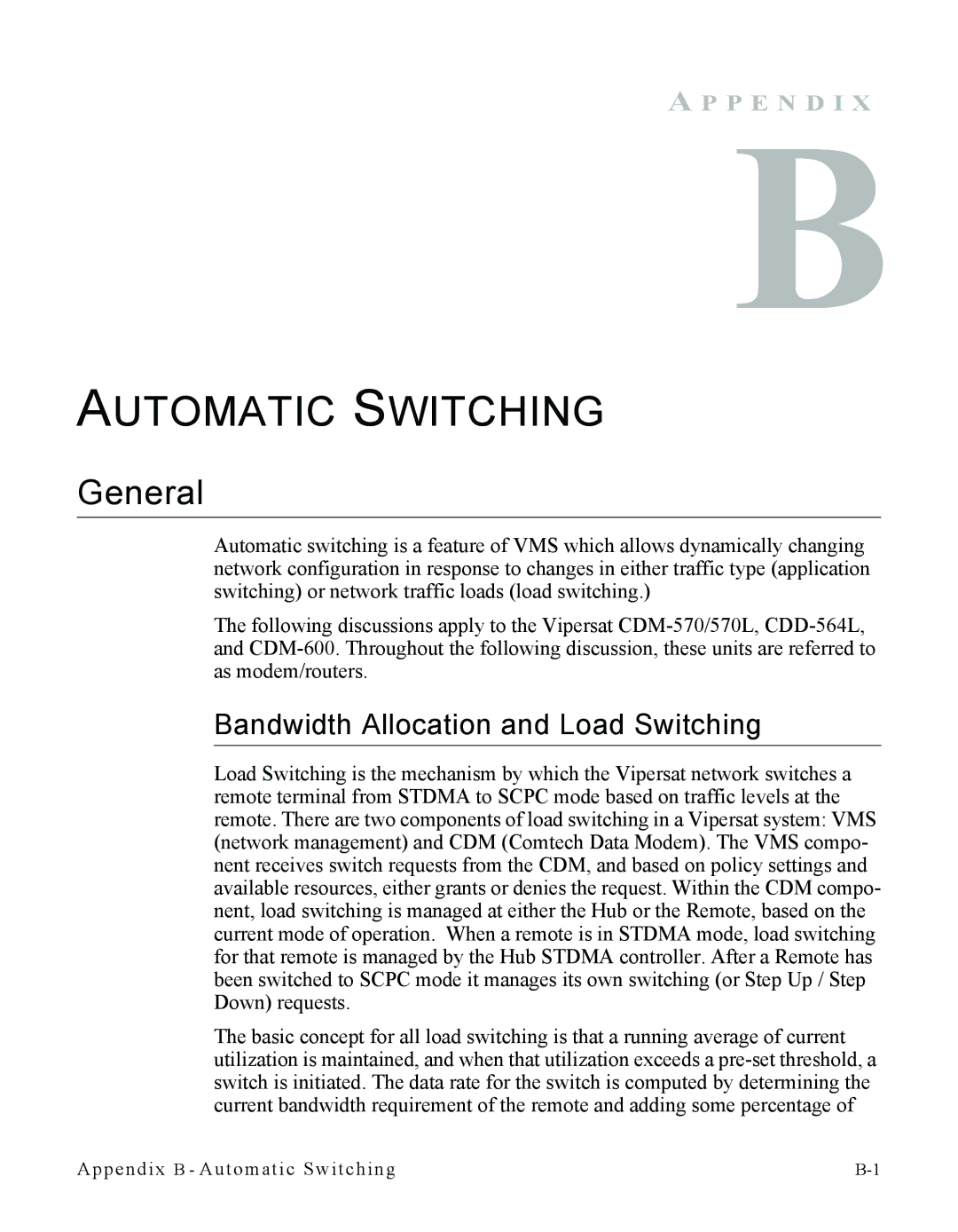 Cables to Go CDM-570L manual Automatic Switching, Bandwidth Allocation and Load Switching 