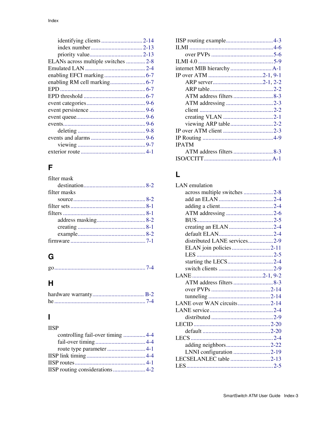 Cabletron Systems 04-0053-01 manual Fail-over timing Route type parameter, Iisp routing considerations 