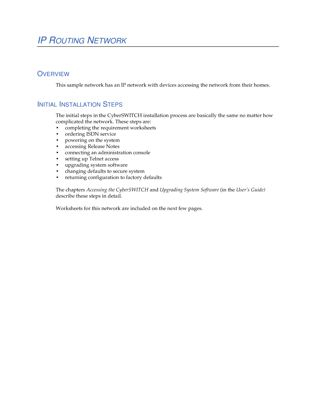 Cabletron Systems 1000, 1200 manual IP Routing Network 