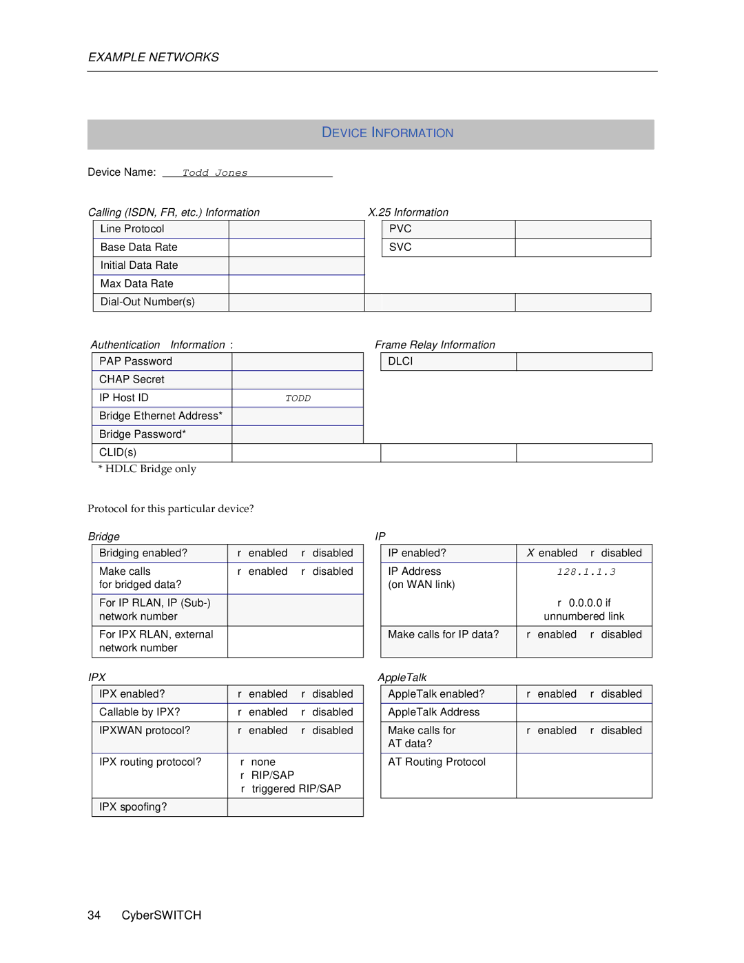 Cabletron Systems 1000, 1200 manual Todd 