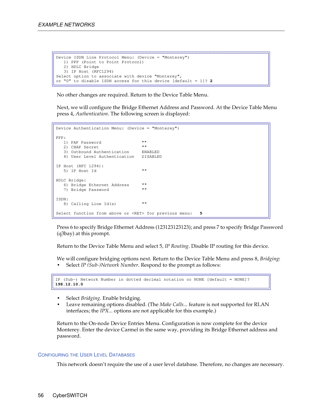 Cabletron Systems 1000, 1200 manual 198.12.10.0 