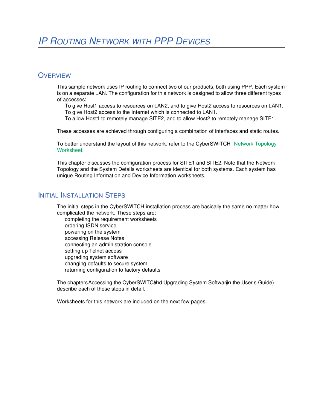 Cabletron Systems 1000, 1200 manual IP Routing Network with PPP Devices 