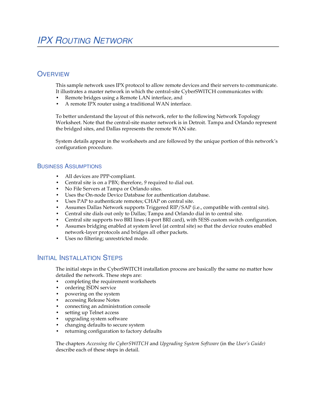 Cabletron Systems 1200, 1000 manual IPX Routing Network 