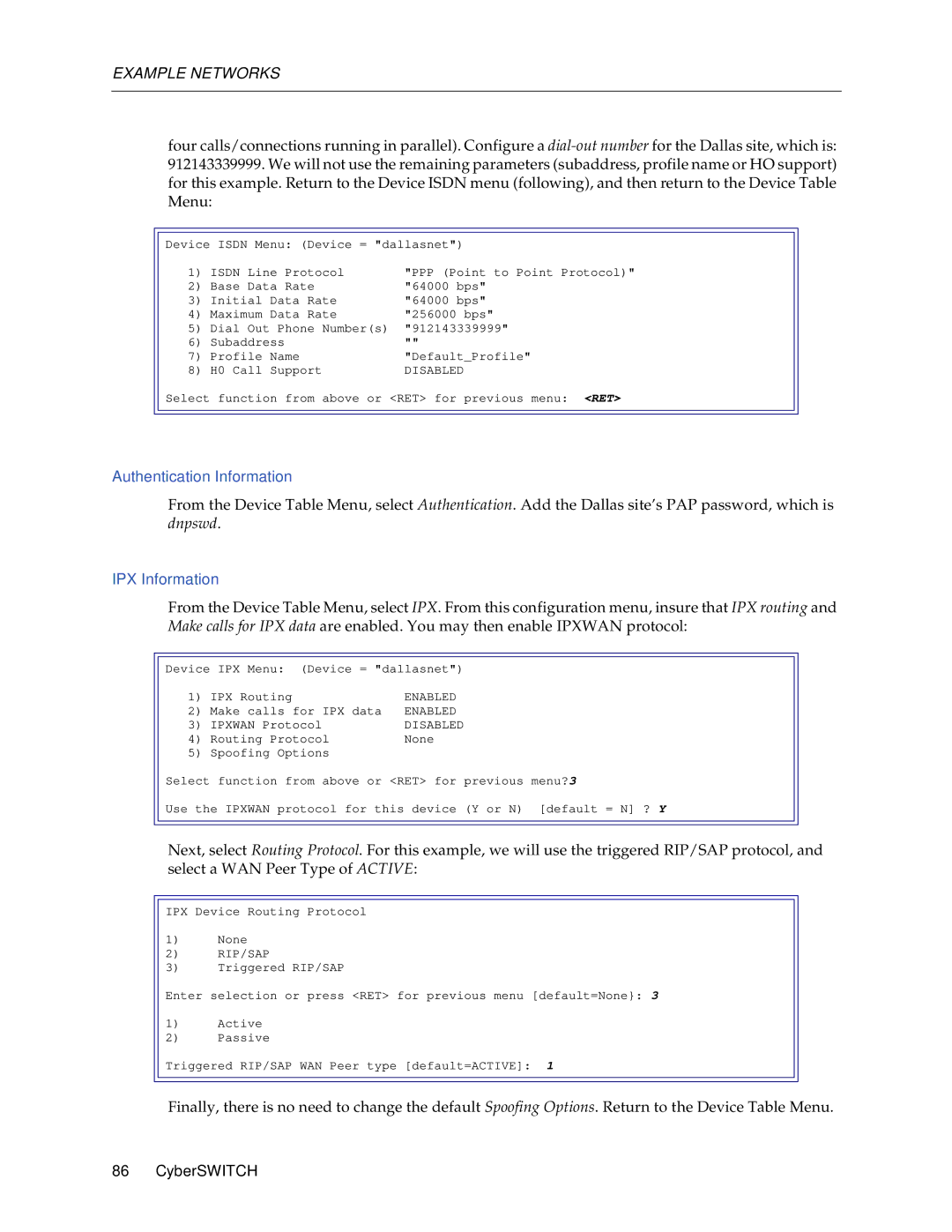 Cabletron Systems 1000, 1200 manual Authentication Information 