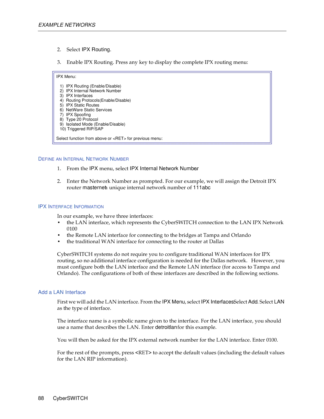 Cabletron Systems 1000, 1200 manual Add a LAN Interface 