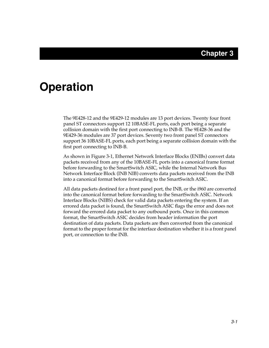 Cabletron Systems 12 manual Operation 