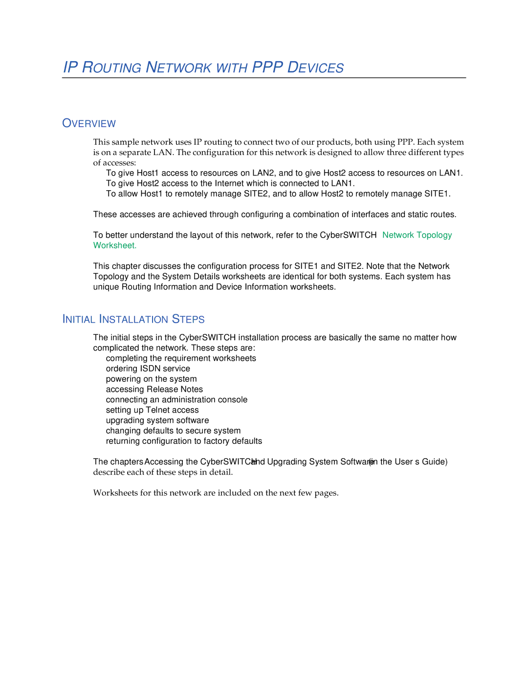 Cabletron Systems 150 manual IP Routing Network with PPP Devices 