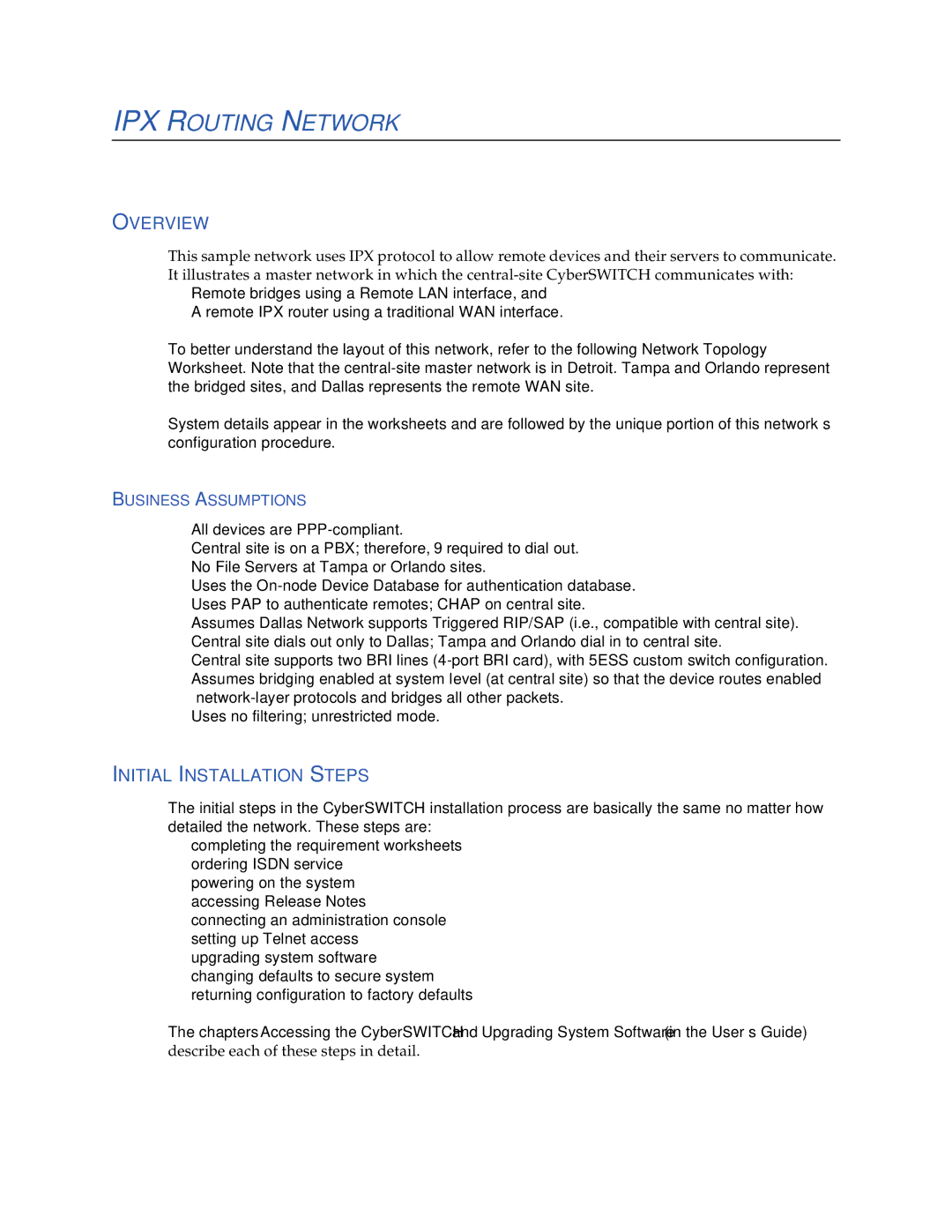 Cabletron Systems 150 manual IPX Routing Network 