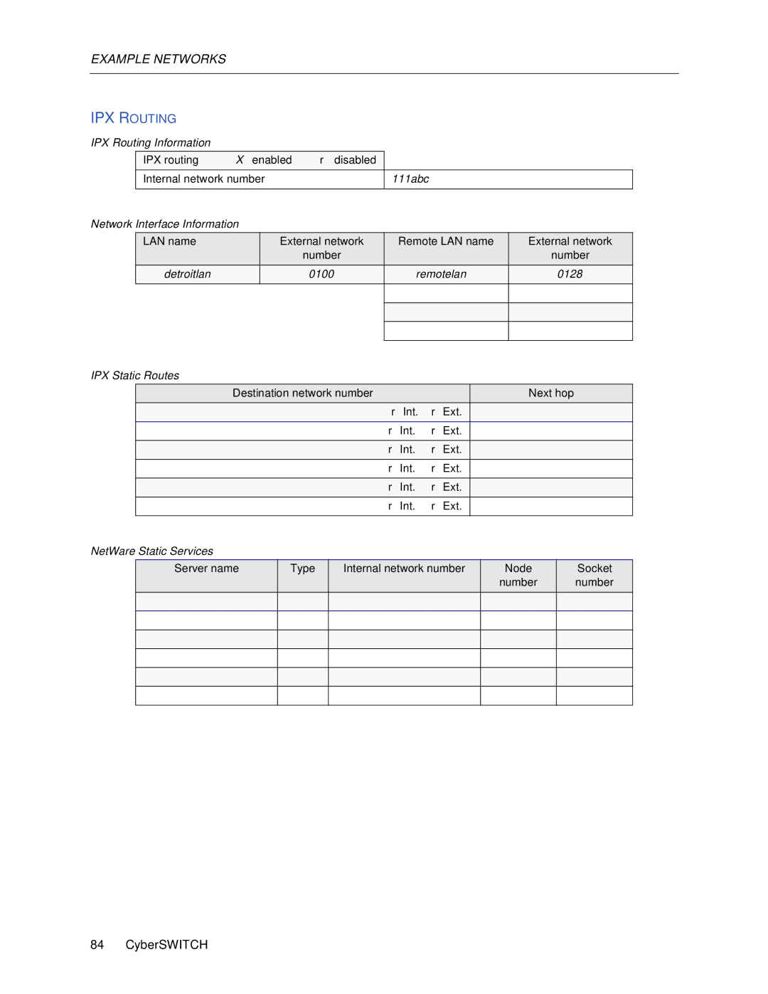 Cabletron Systems 150 manual IPX Routing 