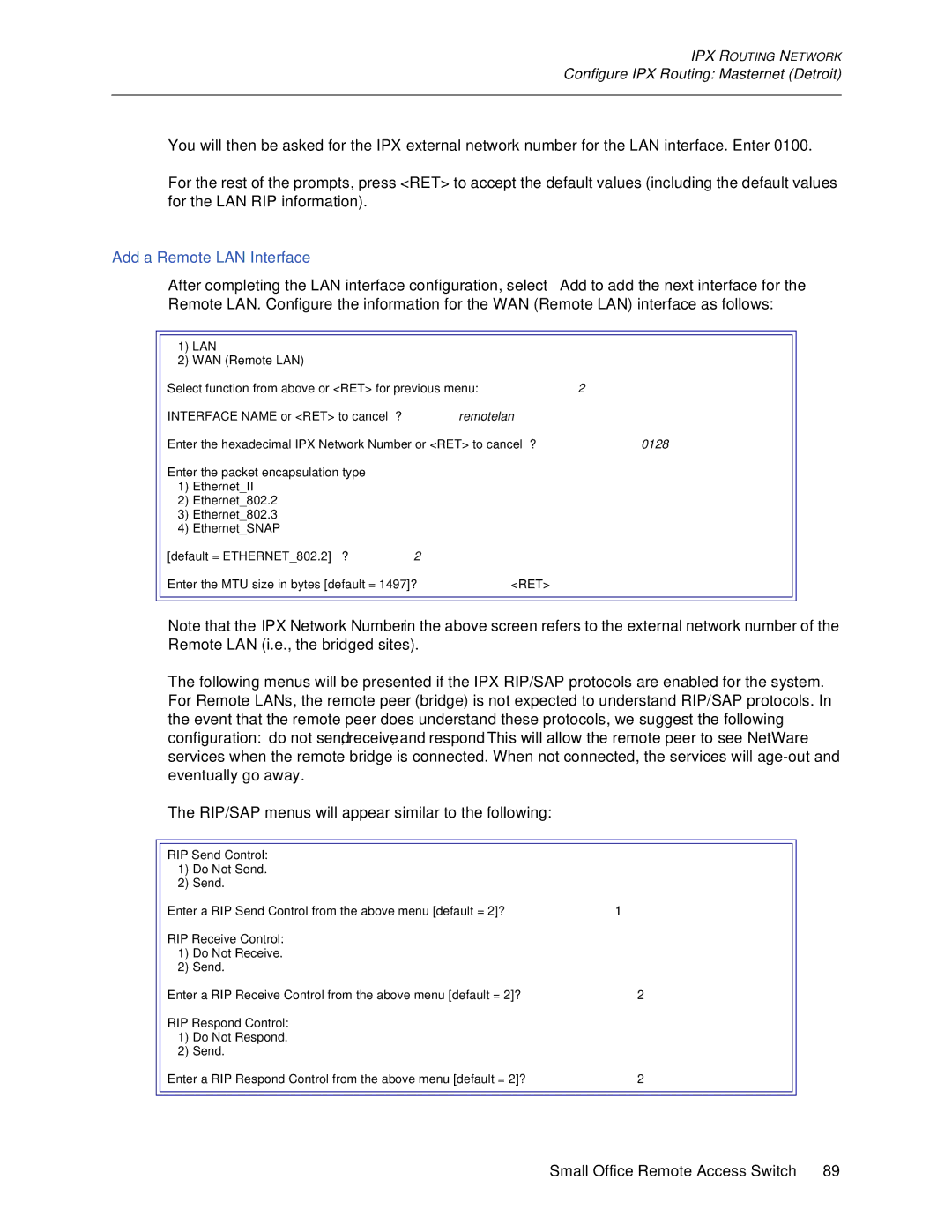 Cabletron Systems 150 manual Add a Remote LAN Interface 