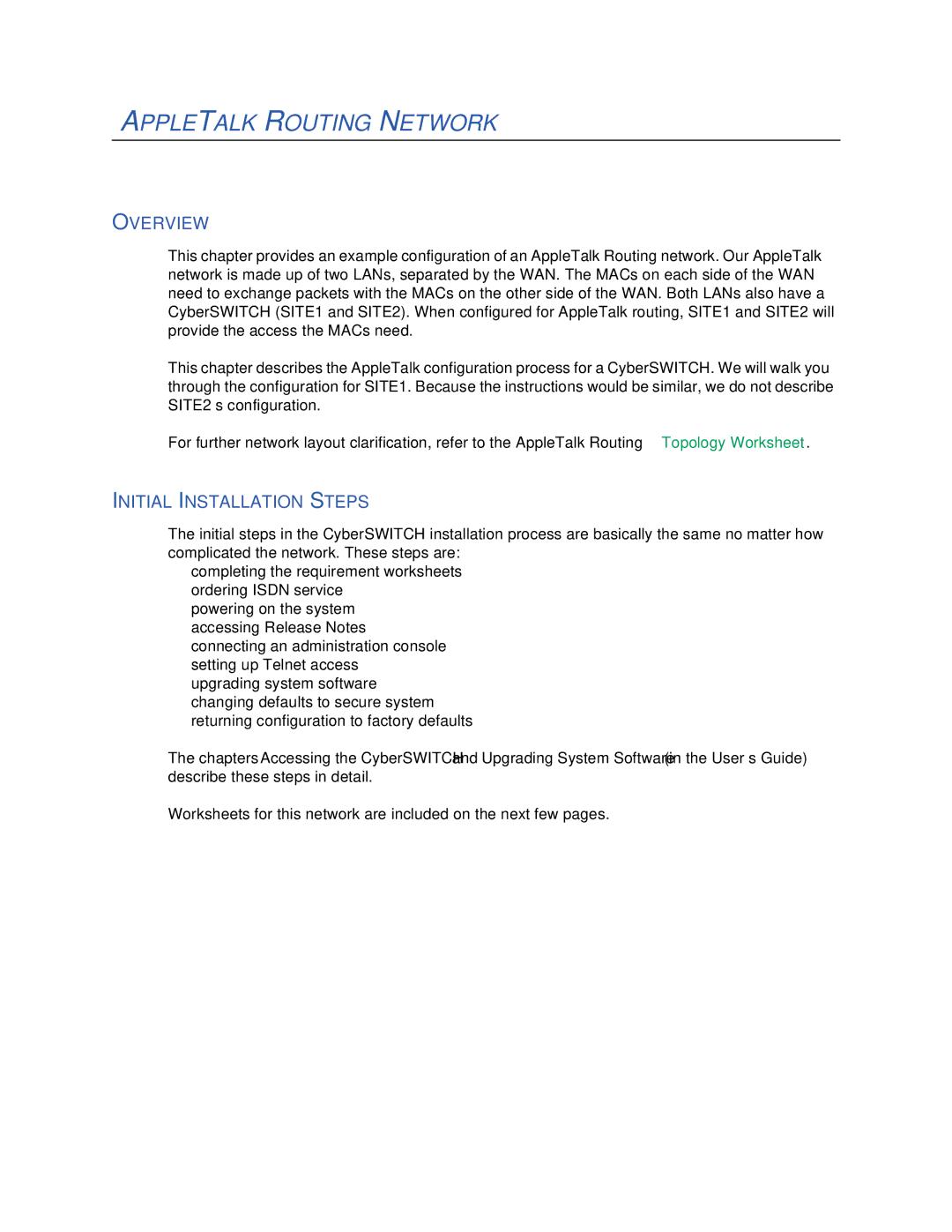 Cabletron Systems 150 manual Appletalk Routing Network 