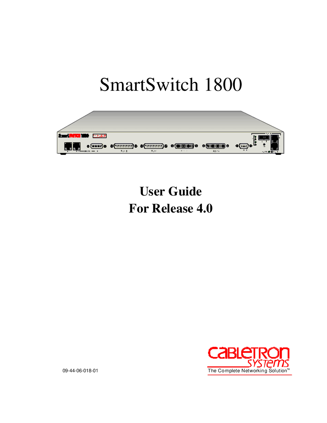 Cabletron Systems 1800 manual SmartSwitch 