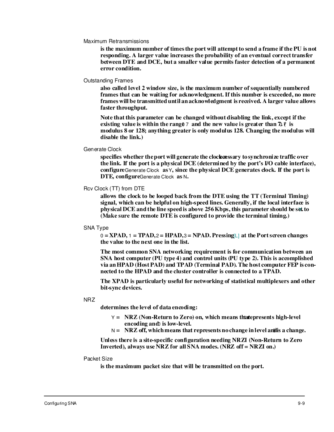 Cabletron Systems 1800 manual Nrz 