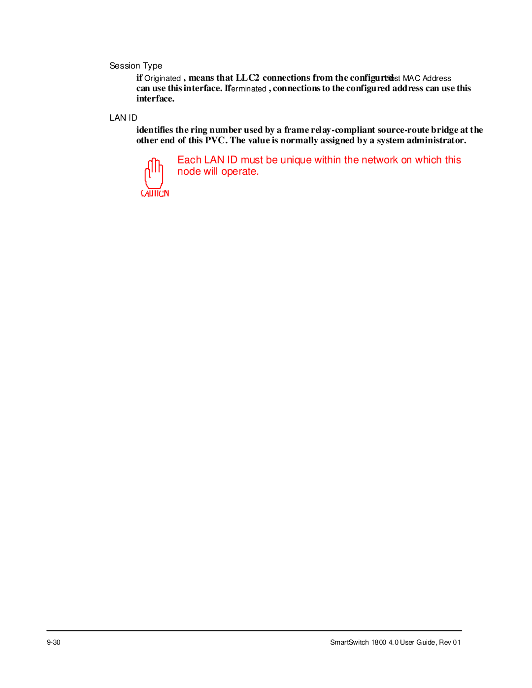 Cabletron Systems 1800 manual Lan Id 