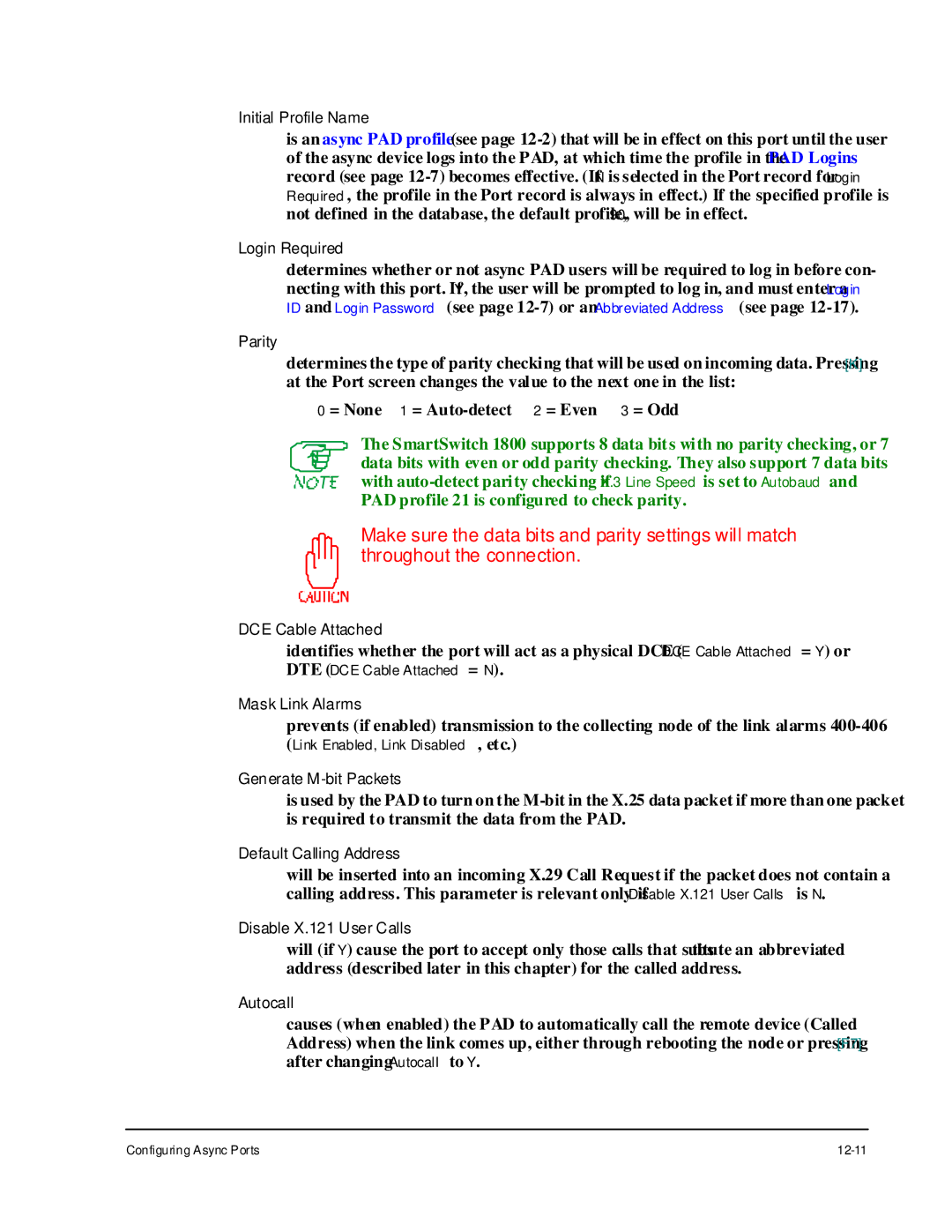 Cabletron Systems 1800 manual Initial Profile Name 