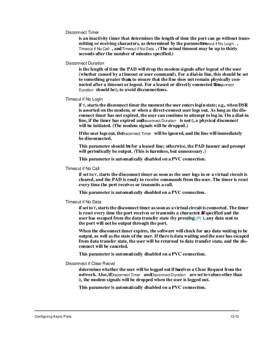 Cabletron Systems 1800 manual Disconnect Duration 