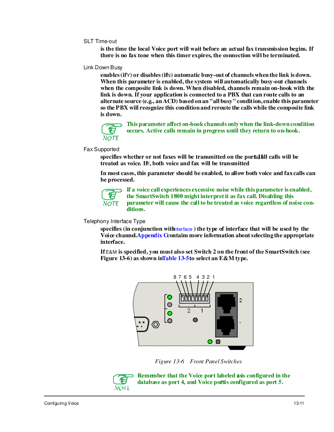 Cabletron Systems 1800 manual Front Panel Switches 