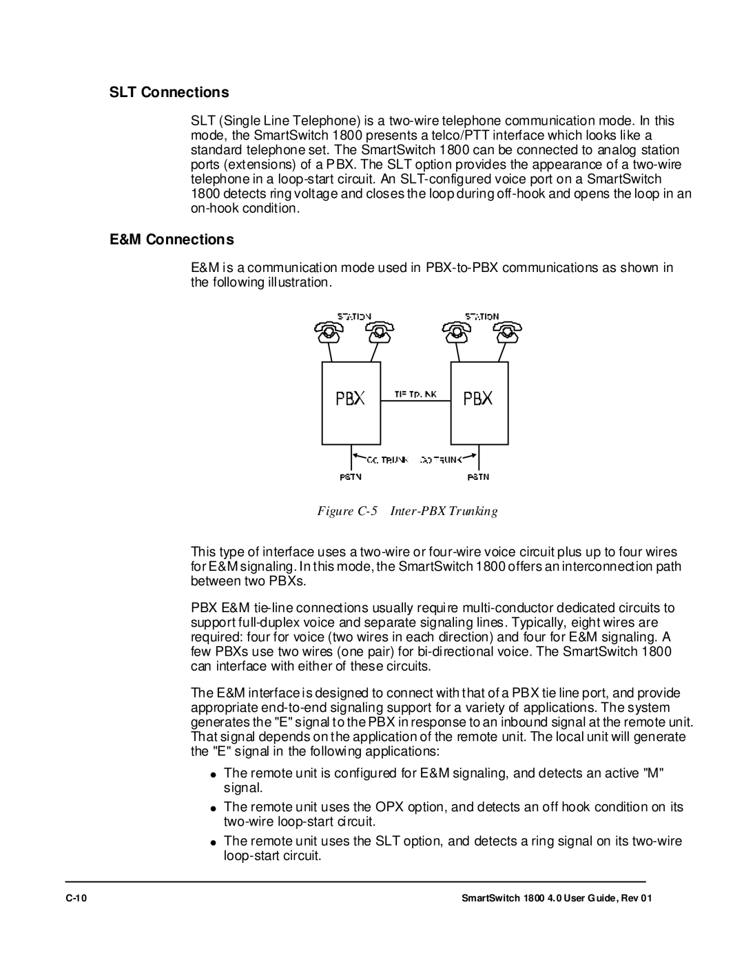 Cabletron Systems 1800 manual SLT Connections 