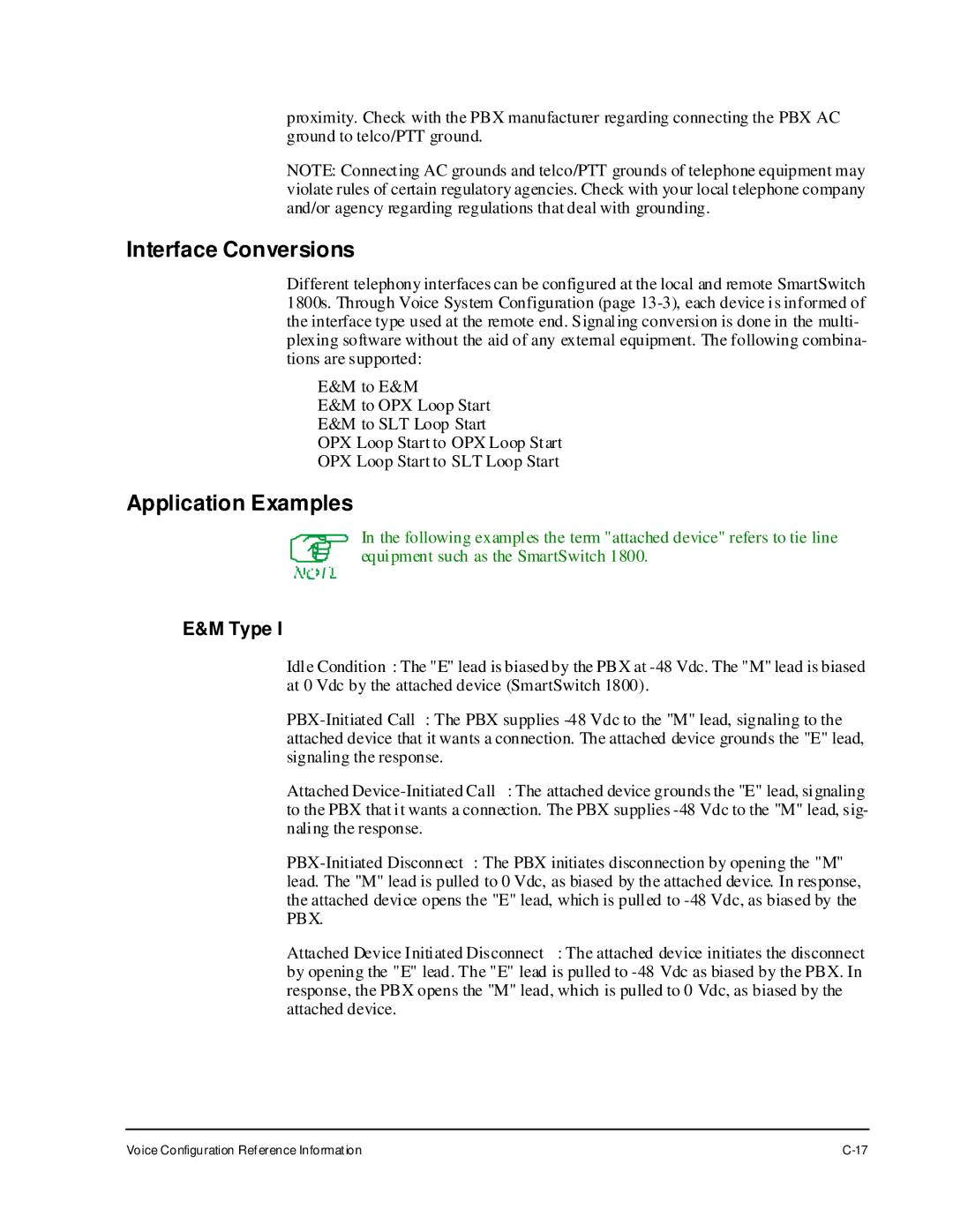 Cabletron Systems 1800 manual Interface Conversions, Application Examples 