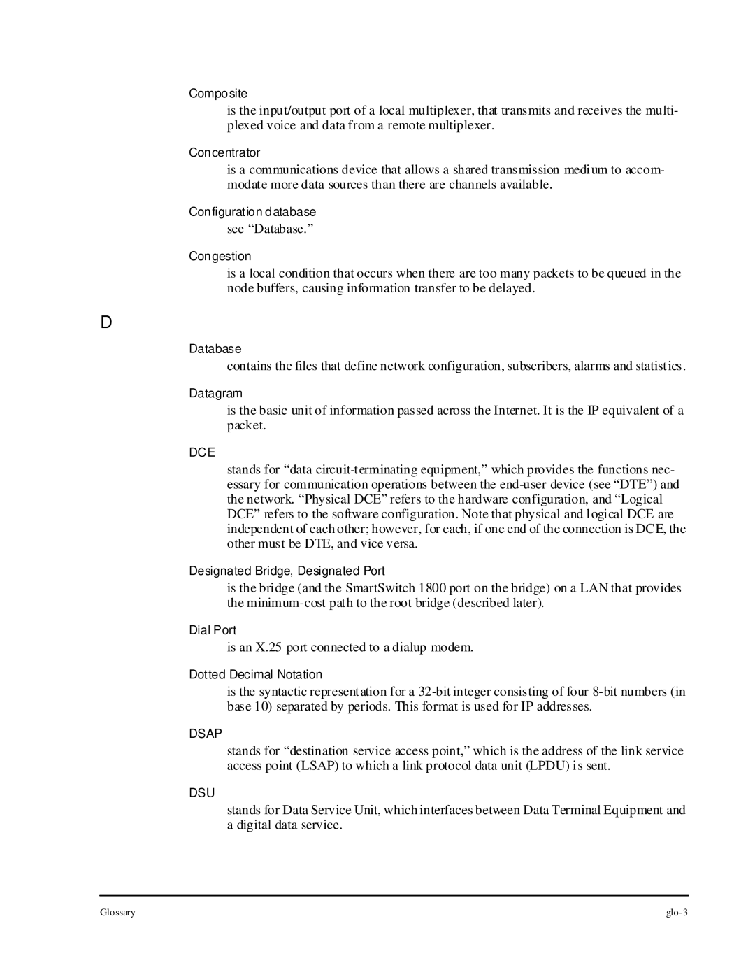 Cabletron Systems 1800 manual See Database 