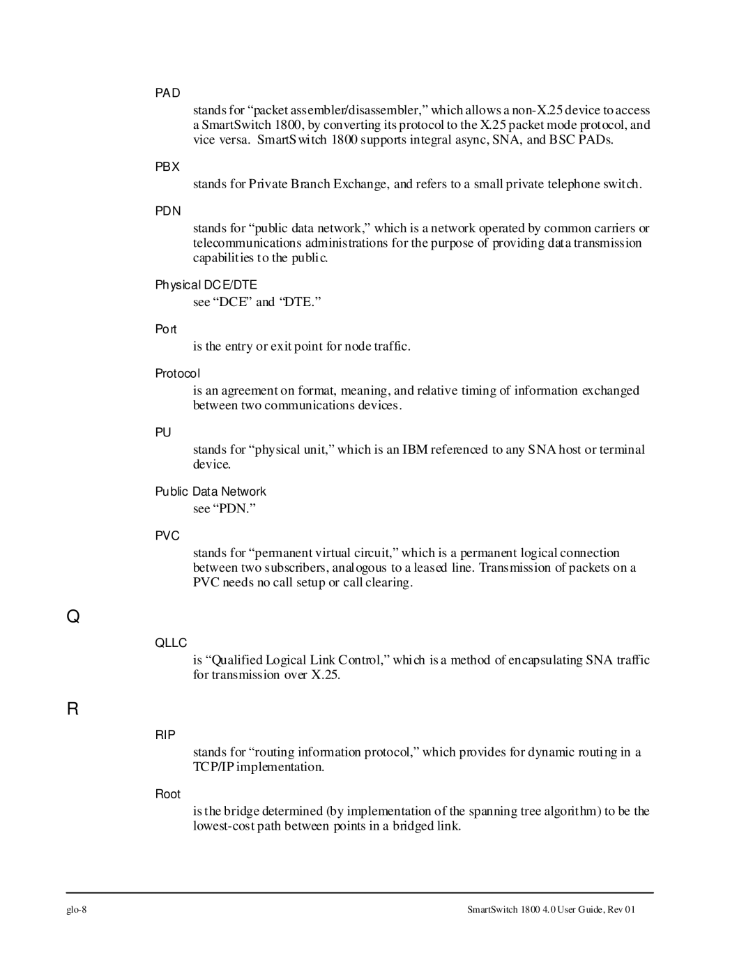 Cabletron Systems 1800 manual Is the entry or exit point for node traffic 