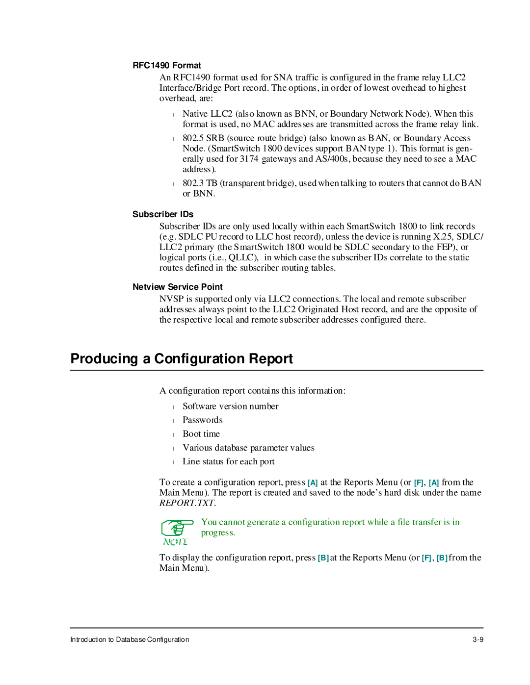 Cabletron Systems 1800 manual Producing a Configuration Report, Report.Txt 