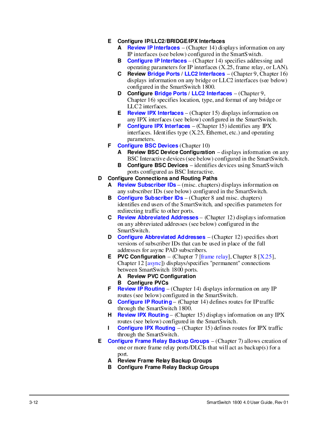 Cabletron Systems 1800 manual Configure BSC Devices Chapter 