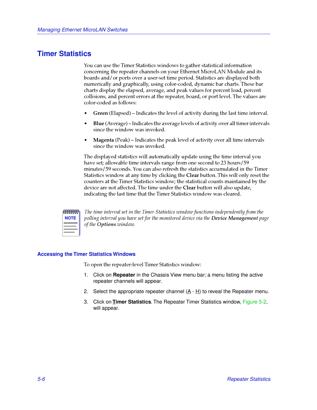 Cabletron Systems 2000 manual Accessing the Timer Statistics Windows 