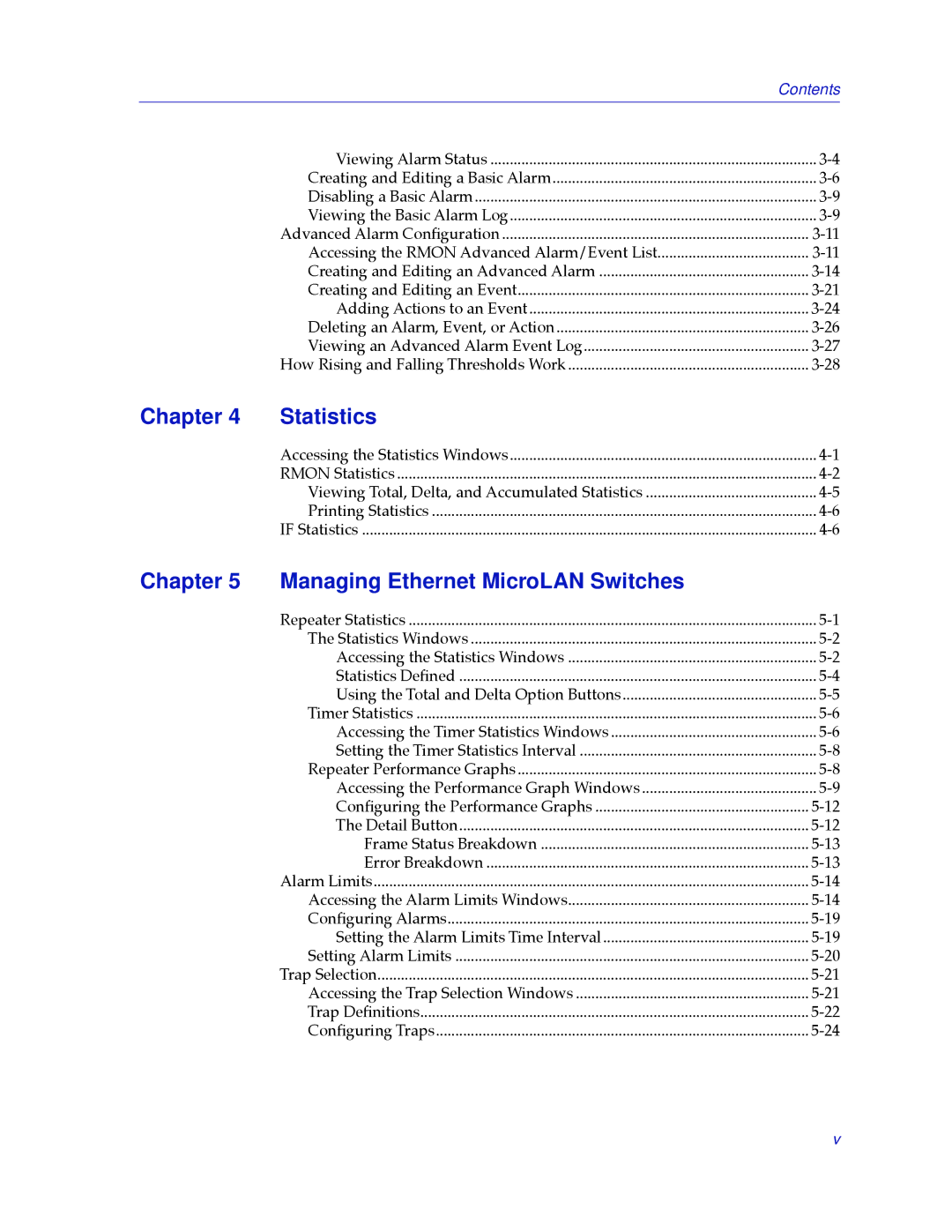 Cabletron Systems 2000 manual Chapter Statistics, Chapter Managing Ethernet MicroLAN Switches 