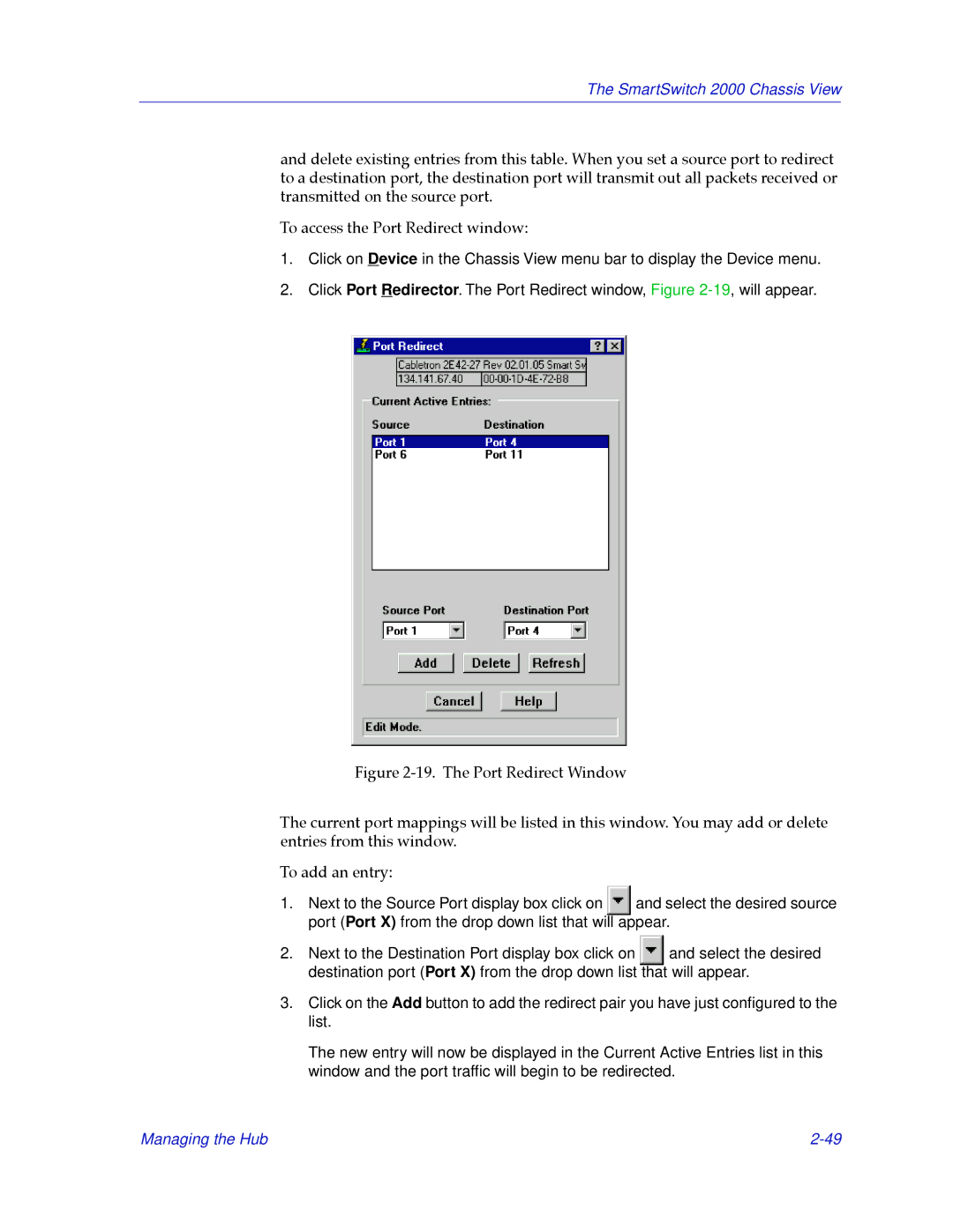 Cabletron Systems manual SmartSwitch 2000 Chassis View 