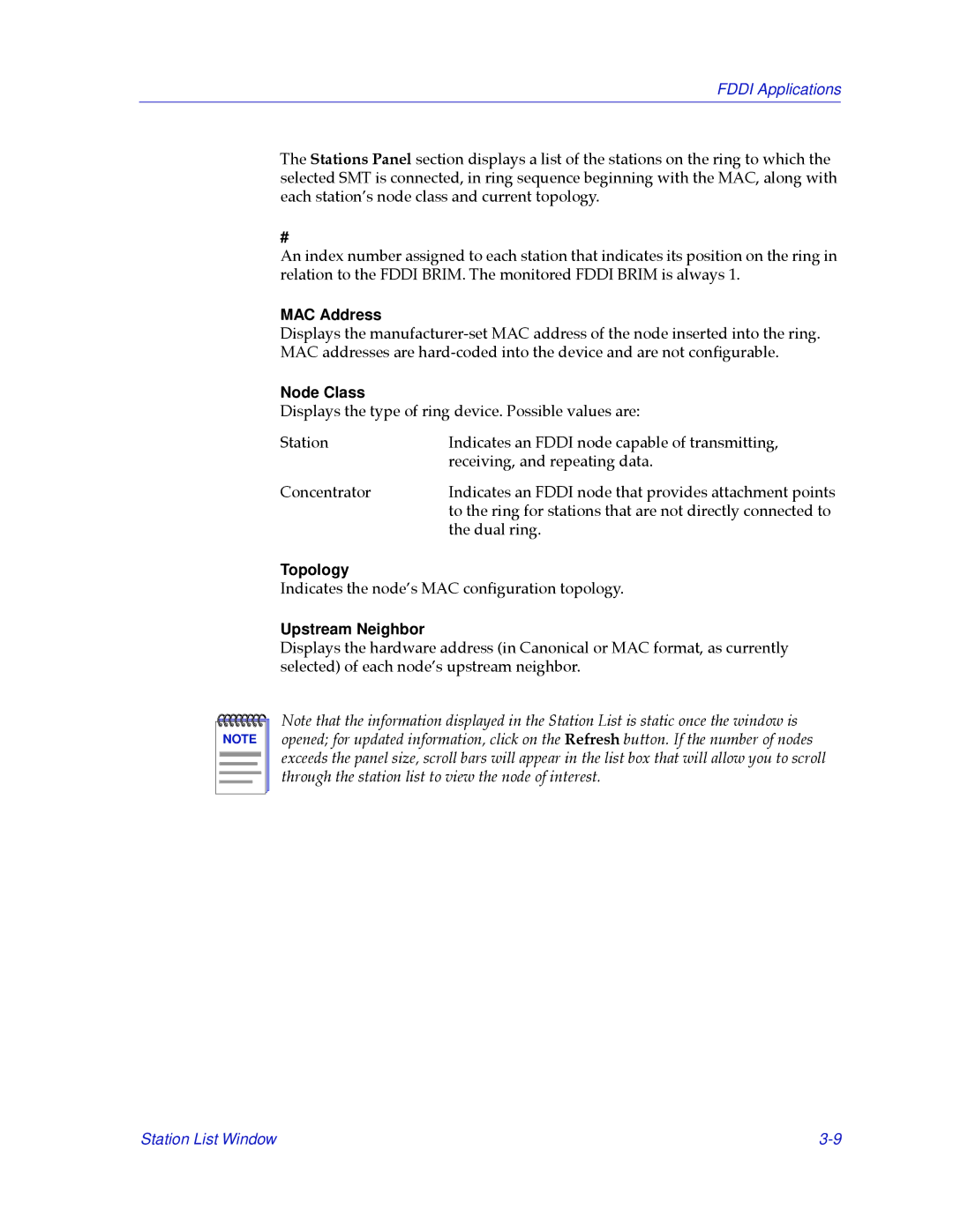 Cabletron Systems 2.2 manual Node Class, Upstream Neighbor 