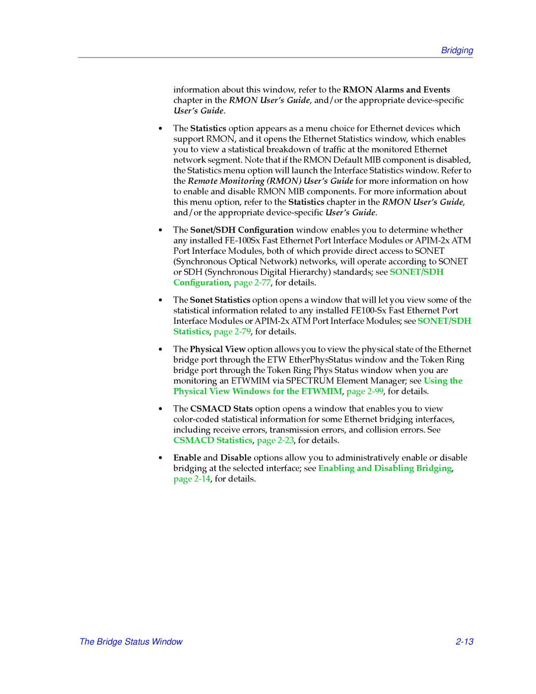 Cabletron Systems 2.2 manual Bridging 