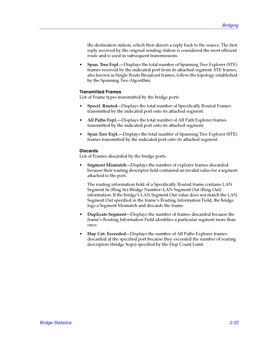 Cabletron Systems 2.2 manual Transmitted Frames, Discards 