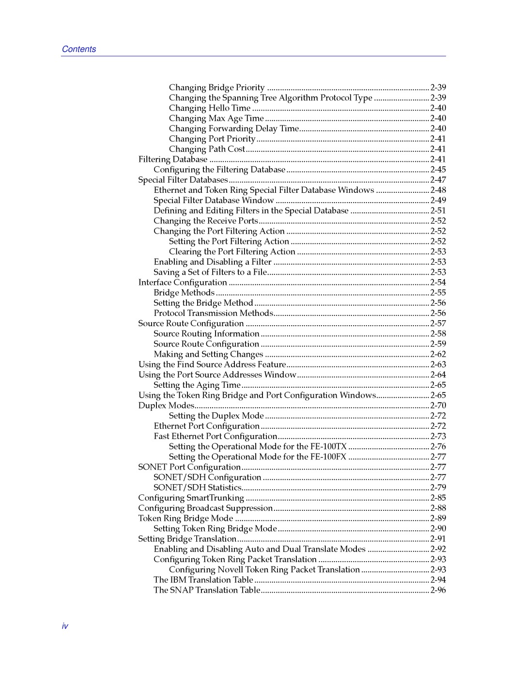 Cabletron Systems 2.2 manual Contents 