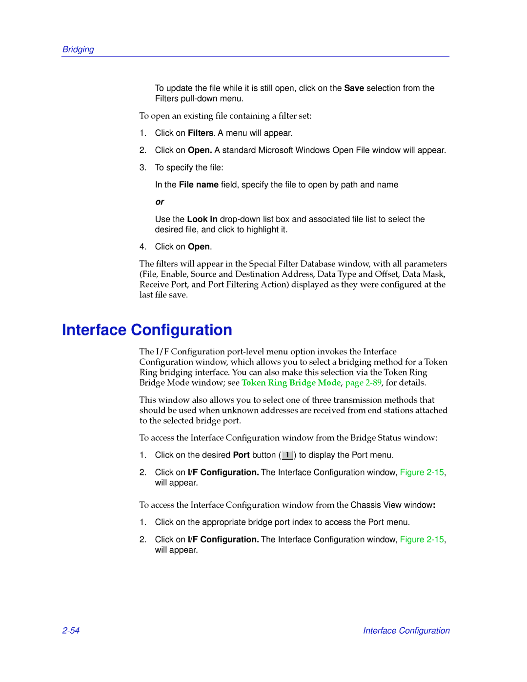 Cabletron Systems 2.2 manual Interface Conﬁguration 