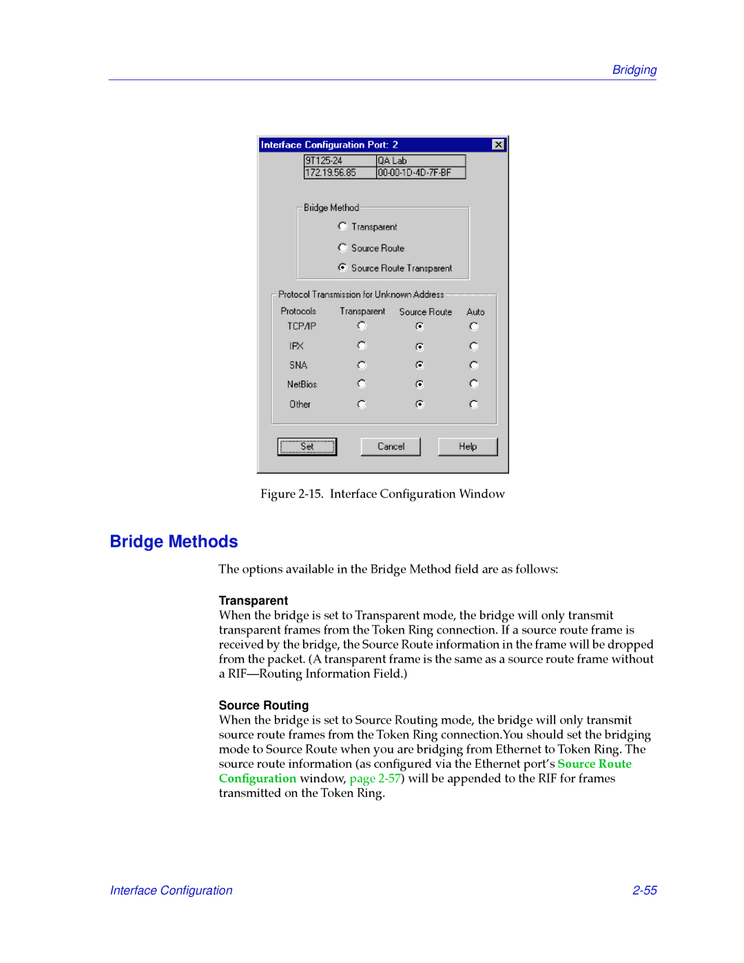 Cabletron Systems 2.2 manual Bridge Methods, Transparent, Source Routing 