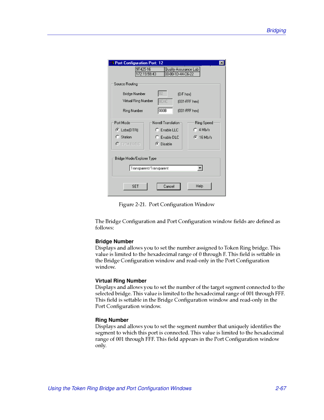 Cabletron Systems 2.2 manual Virtual Ring Number 