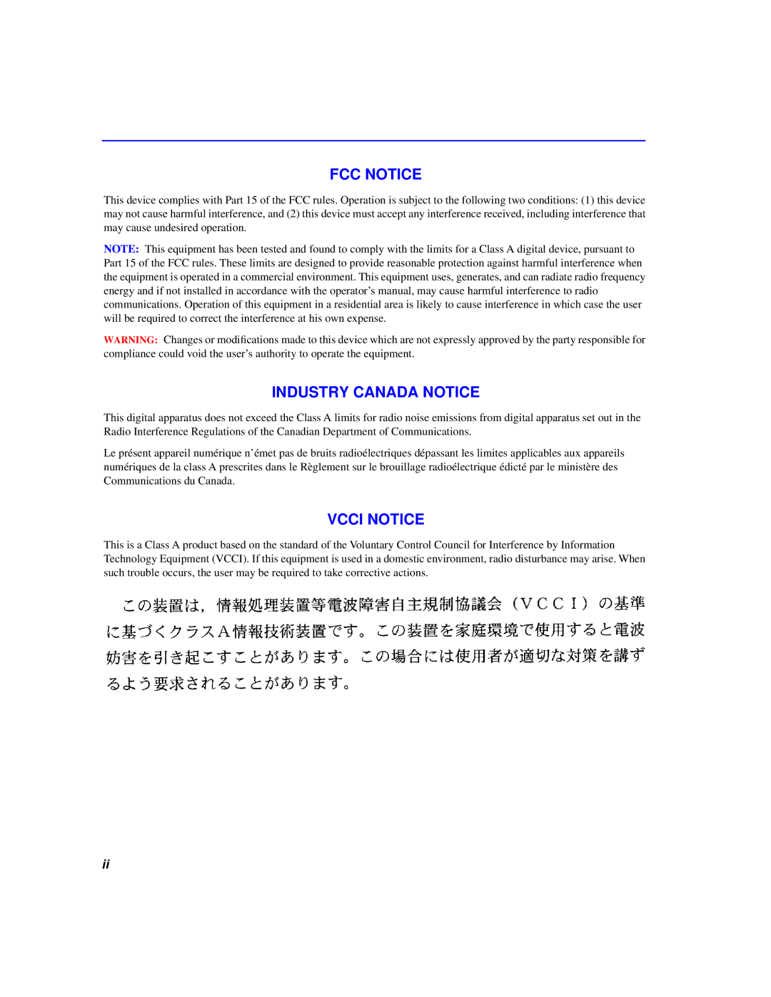 Cabletron Systems 2200 manual FCC Notice 