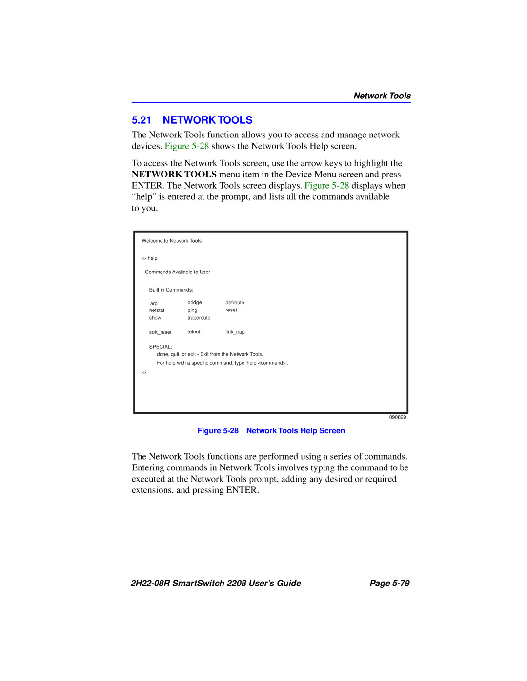 Cabletron Systems 2208 manual Network Tools, Special 