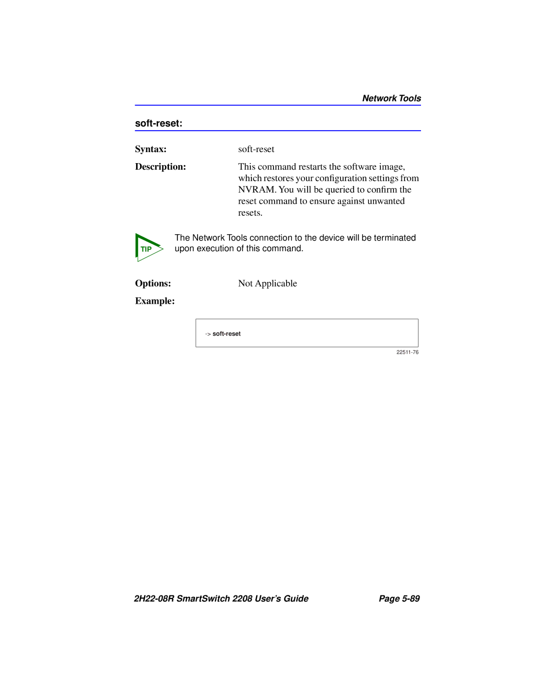 Cabletron Systems 2208 manual Soft-reset 