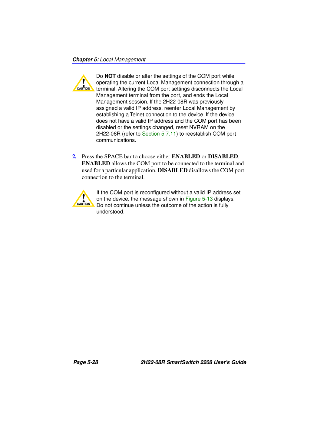 Cabletron Systems manual 2H22-08R SmartSwitch 2208 User’s Guide 