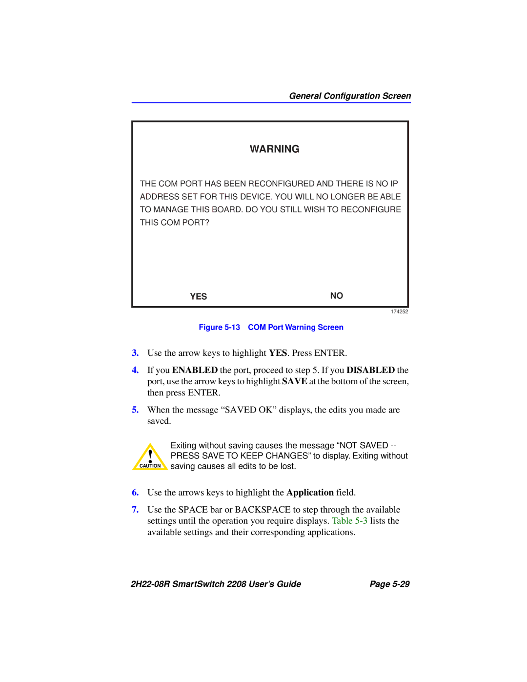 Cabletron Systems 2208 manual Yes 