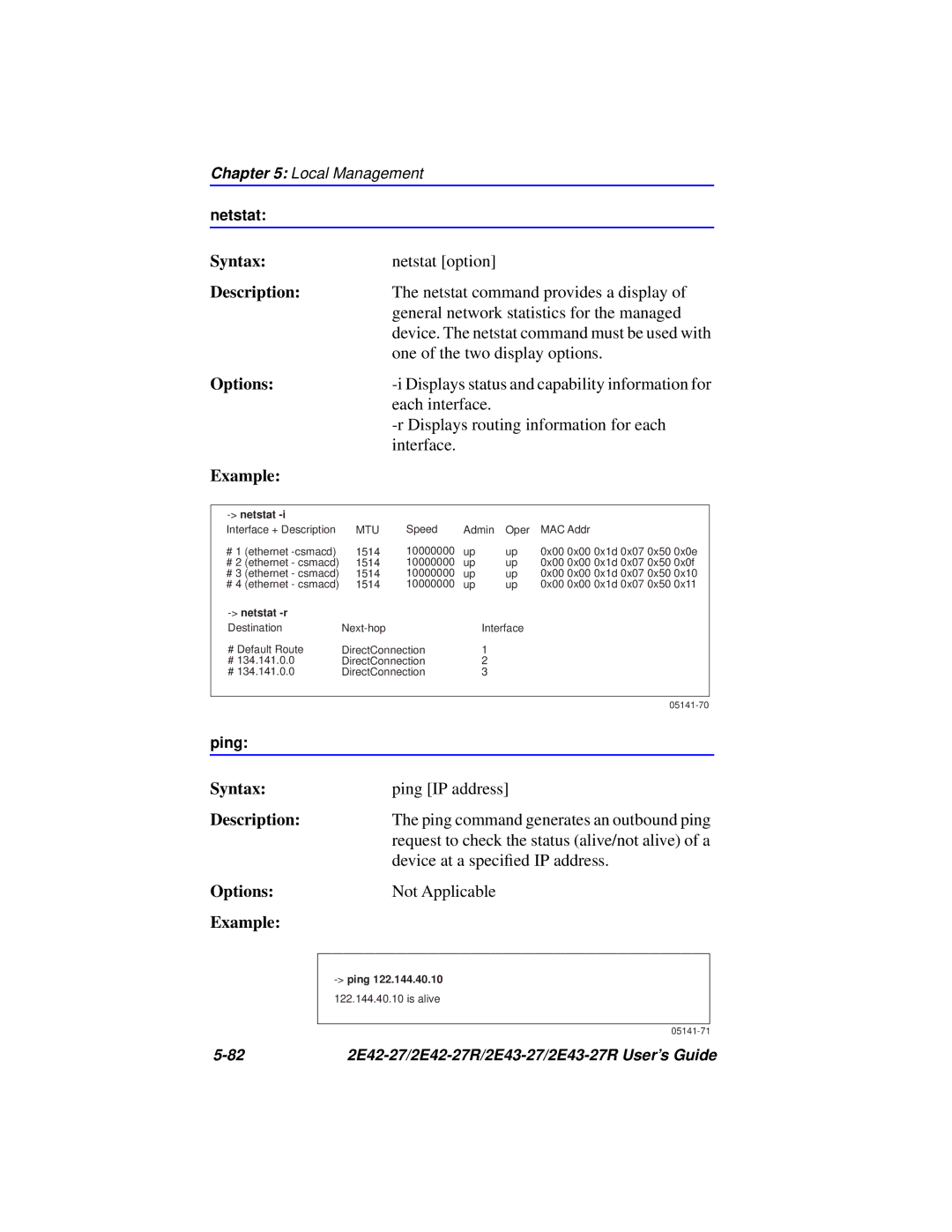 Cabletron Systems 2E43-27R, 2E42-27R manual Device at a speciﬁed IP address 